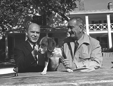 Don Hornig & LBJ. Photo courtesy of the LBJ Presidential Library.